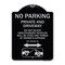 Signmission No Parking Private and Active Driveway Do Not Block Unauthorized Vehicles Will Be Cit, BS-1824-23801 A-DES-BS-1824-23801 - alternate 1